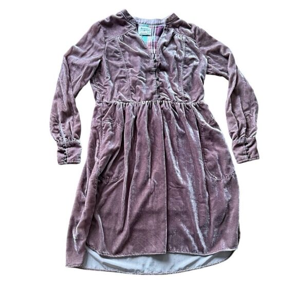 Anthropologie Holding Horses Nantes Dress Velvet Velour Schitt's Creek Alexis - Picture 2 of 6